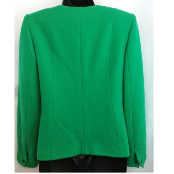 SANDRO Emerald Green Wool Blend Blazer Jacket 38 - Picture 5 of 6